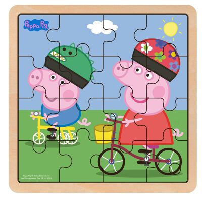 Peppa Pig - Wooden Puzzle - Bikeride