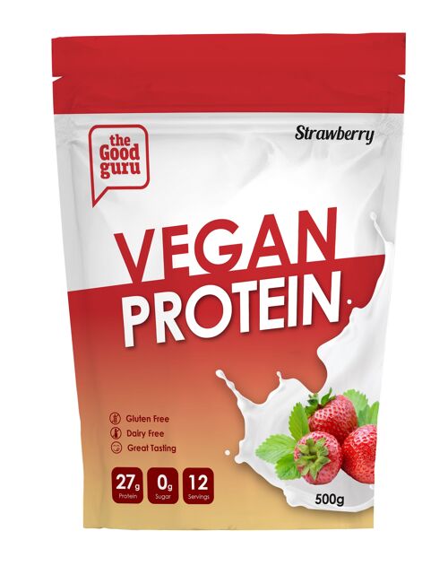 Vegan Protein Strawberry 500gm Bag