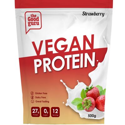 Busta da 500 g di proteine ​​vegane alla fragola
