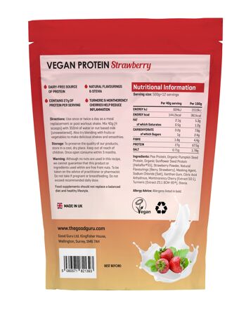 Protéine Vegan Fraise Sachet de 500 g 2