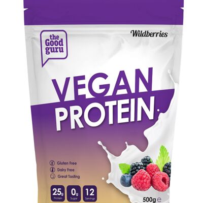 Busta da 500 g di proteine ​​vegane frutti di bosco