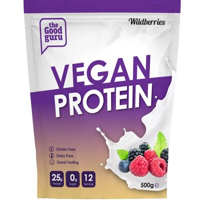 Busta da 500 g di proteine ​​vegane frutti di bosco