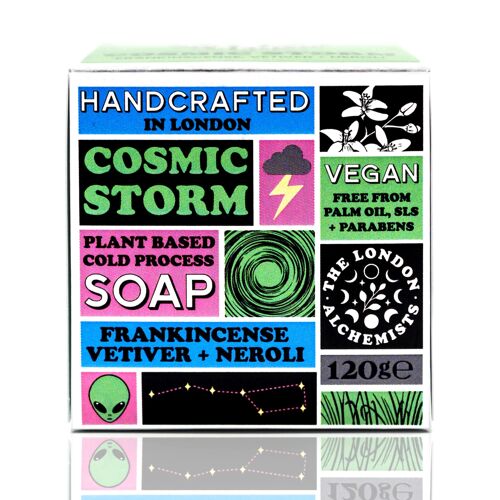 Cosmic storm soap