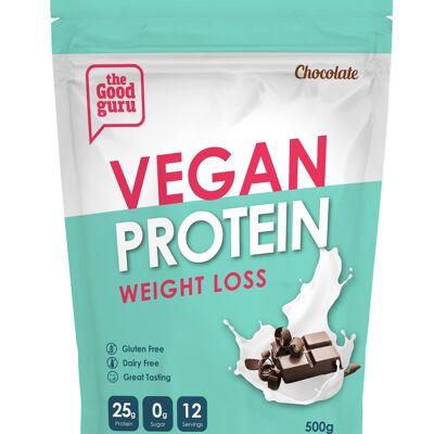 Busta da 500 g di proteine ​​vegane per la perdita di peso al cioccolato