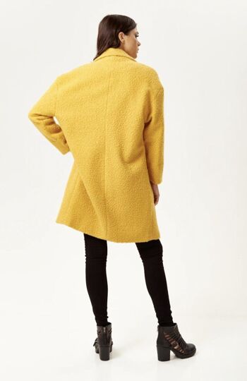 AW21/22-Manteau Liquorish Cocoon en Jaune Moutarde- Taille 8 6