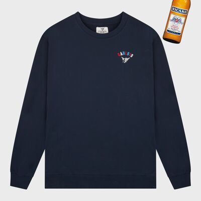 Felpa con logo Gaulois - Navy