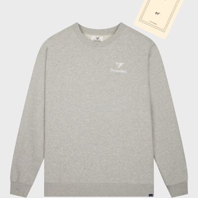 Sweatshirt mit irreduziblem Logo - Grau