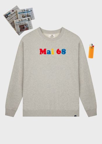 Sweat Mai 68 - Gris 1