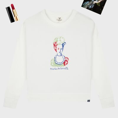 Marie Antoinette Sweatshirt - Weiß