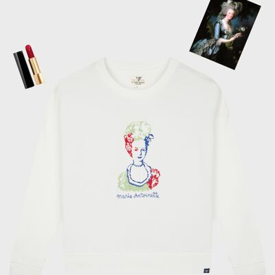Marie Antoinette Sweatshirt - Weiß