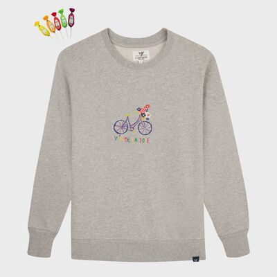 Cycling Joyful Sweatshirt - Gray
