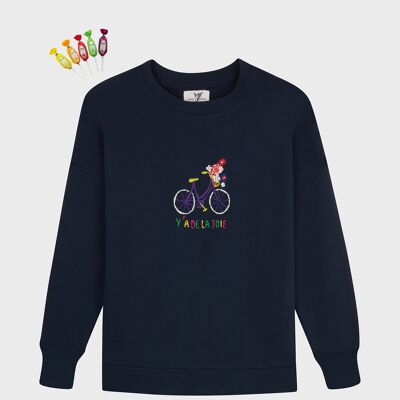 Sweatshirt Y'a de la joie Cycling - Navy