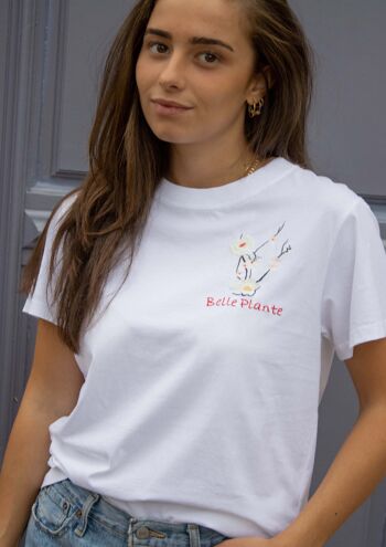 T-shirt Belle Plante - Blanc 2