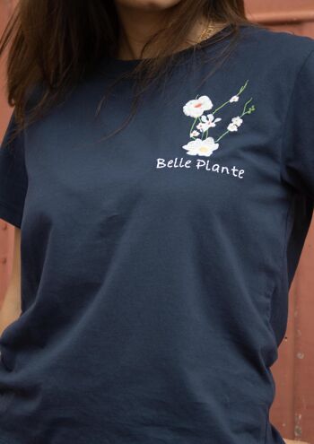 T-shirt Belle Plante - Marine 3