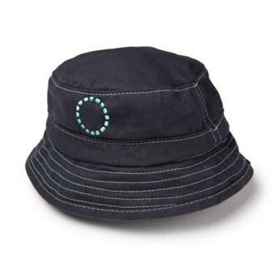 Blue/ turquoise bucket hat - small