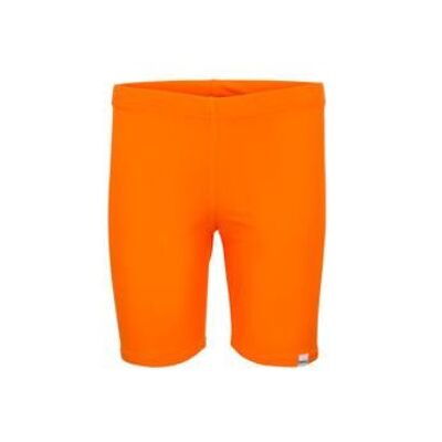 Orange swim shorts