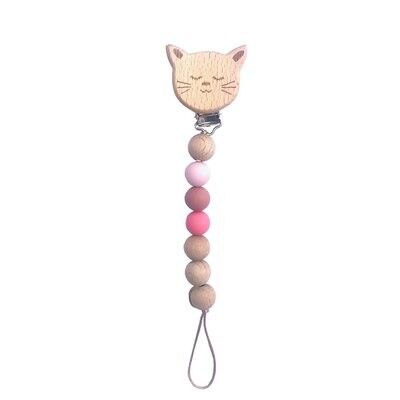 Pacifier Clip Cat