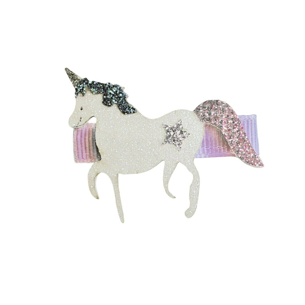 Weißes Einhorn-Clip