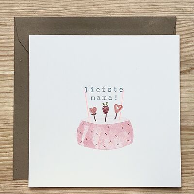 Carte Gâteau Fête des Mères