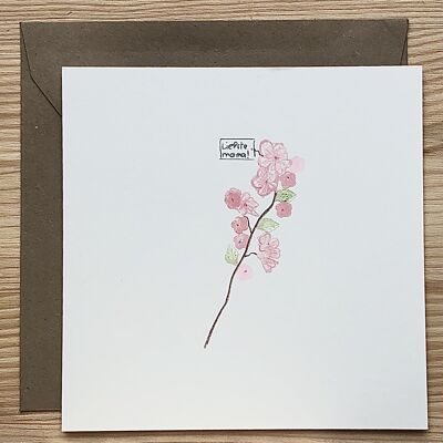 Card Mother's Day Blossom Pink