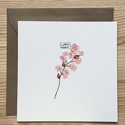 Card Mother's Day Cherry Blossom