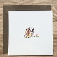 Karte Osterei mit Schleife