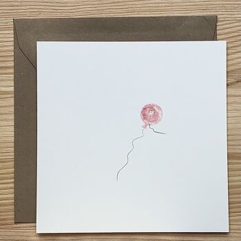 Carte Ballon Rose 1