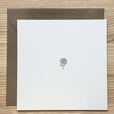 Card Flower Lilac