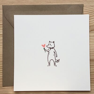 Carta Volpe con Cuore