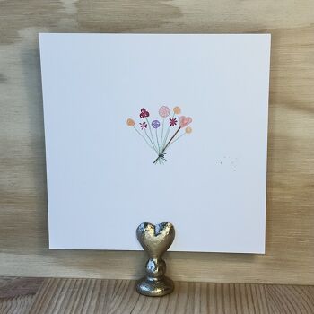 Carte Bouquet avec Coeur 2