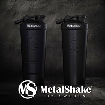 Shaker Metalshake Acier Noir 600ml 4