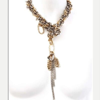 Statement Chunky Chain Necklace - SNAKE