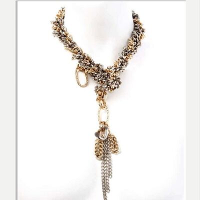 Statement Chunky Chain Necklace - SNAKE