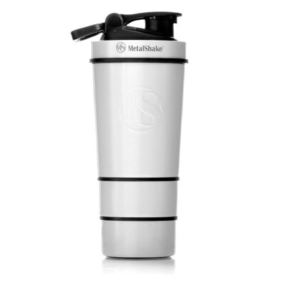 Metalshake Shaker Perlweiß 600ml