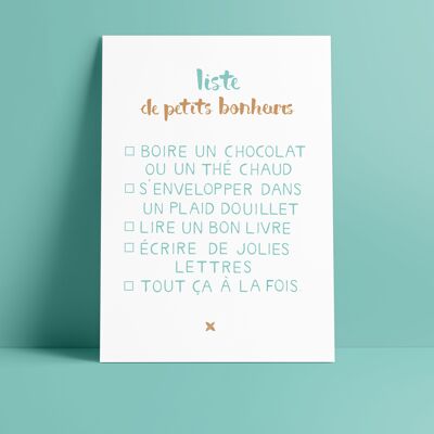 CAPOP  -  Liste de petits bonheurs Automne/Hiver