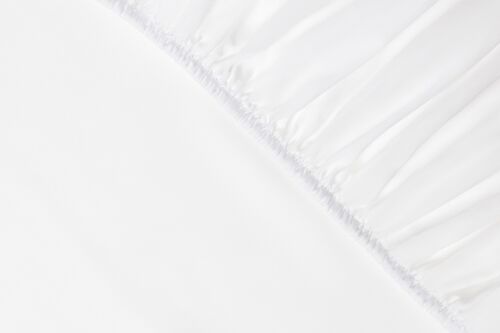 Eucalyptus Silk Fitted Sheet - Single - White