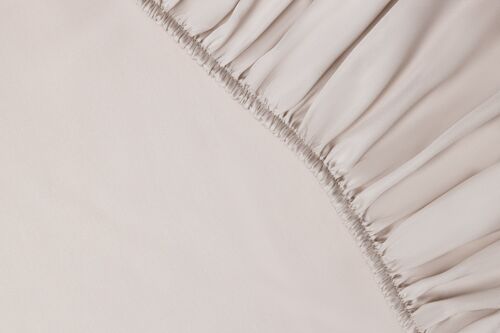 Eucalyptus Silk Fitted Sheet - Emperor - Pearl Wheat