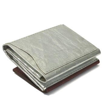 Portefeuille "Minimal Wallet Silver Fusion 2" en papier et cuir 3