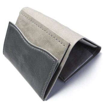 Portefeuille "Minimal Wallet Stone Fusion 3" en papier et cuir 4