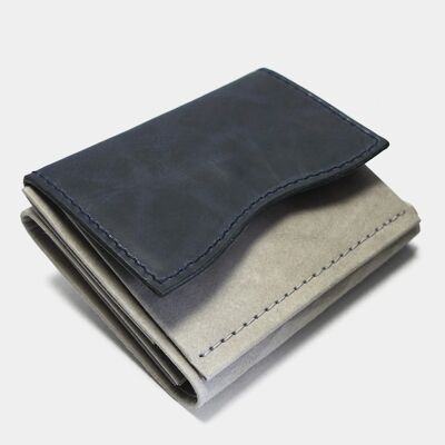 Portefeuille "Minimal Wallet Stone Fusion 1" en papier et cuir