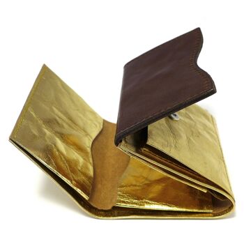 Portefeuille "Minimal Wallet Gold Fusion 2" en papier et cuir 2
