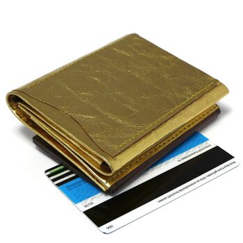 Portefeuille "Minimal Wallet Gold Fusion 2" en papier et cuir 3