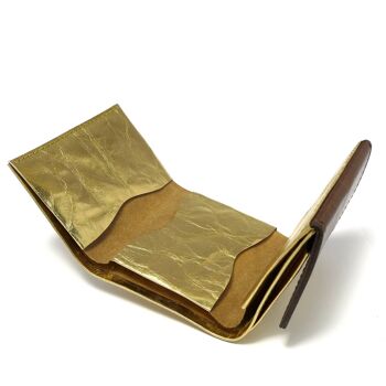 Portefeuille "Minimal Wallet Gold Fusion 2" en papier et cuir 4