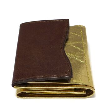 Portefeuille "Minimal Wallet Gold Fusion 2" en papier et cuir 6