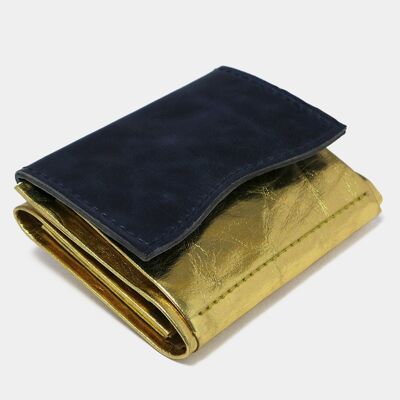 Portafoglio "Minimal Wallet Gold Fusion 1" realizzato in carta e pelle