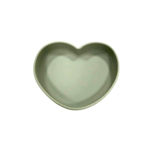 the HEART: suction plate in OLIVE