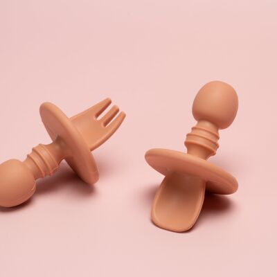 the MINI: silicone utensils in NEUTRAL PINK