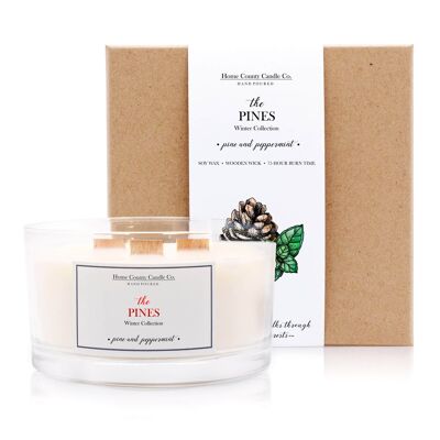 The Pines - Pine & Peppermint 3 Wick Soy Candle
