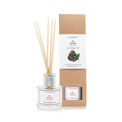 The Pines - Pine & Peppermint 100ml Reed Diffuser