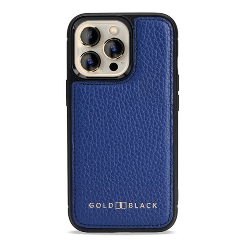 iPhone 13 Pro MagSafe Leder Case Nappa blau